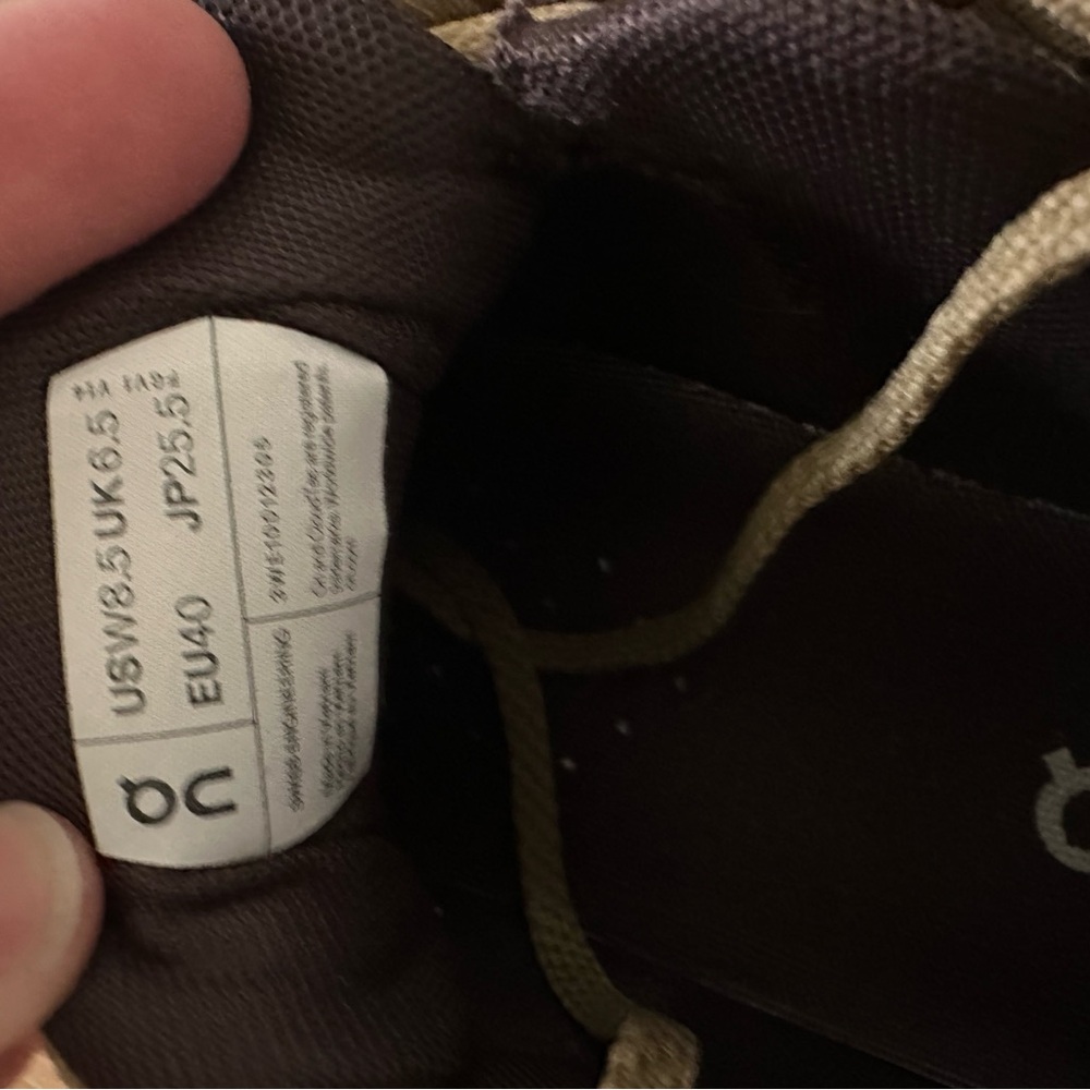 On Cloudace Trail Sneakers in Olive/Tan: Worn 5x - Picture 6 of 6